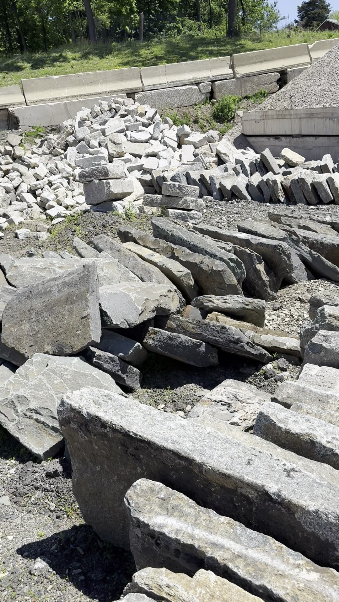 Reclaimed Granite Curbing